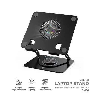 Soporte para Laptop con Ventilador RGB | LS-080