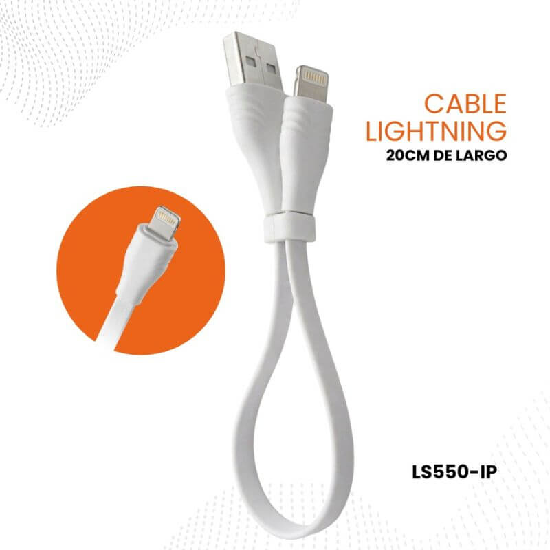Cable USB a Iphone 20cm LS550-IP