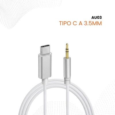 Cable tipo C a 3.5mm auxiliar audio
