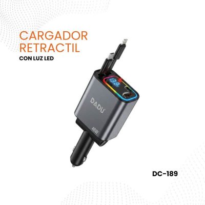 Cargador para Auto 4 en 1 LED