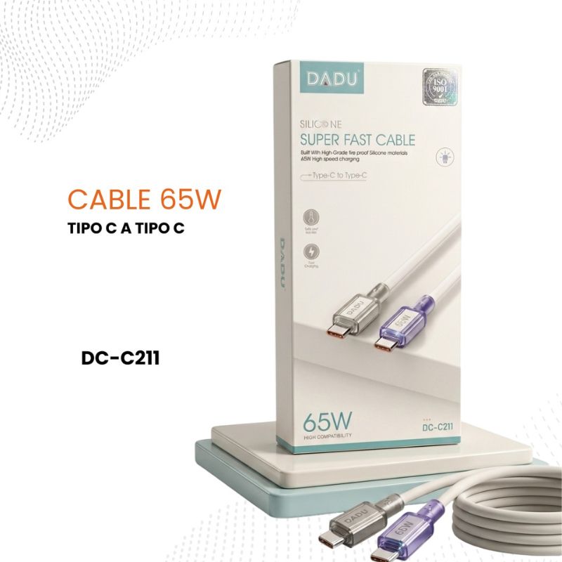 Cable Tipo C a Tipo C 65W