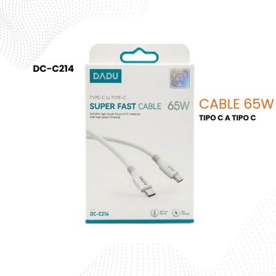 Cable USB-C a USB-C 65W – 1 Metro, Material Suave