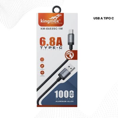 Cable USB a Tipo-C 6.8A Carga Rápida 1 Metro