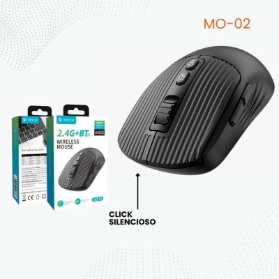 Mouse Inalámbrico Dual Mode USB 2.4GHz + Bluetooth |Celebrat MO-02
