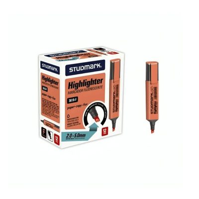 Marcador Resaltador Naranja