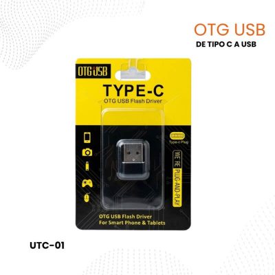 Adaptador USB-A Macho a Tipo-C Hembra
