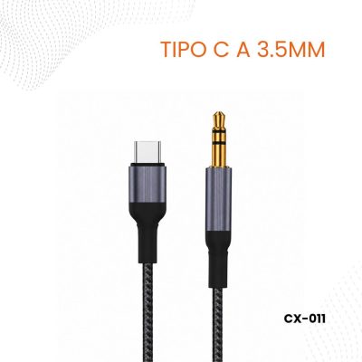 Cable Auxiliar 3.5 mm a USB Tipo C