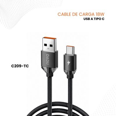 Cable DADU USB-A a USB-C 3A de 2 Metros
