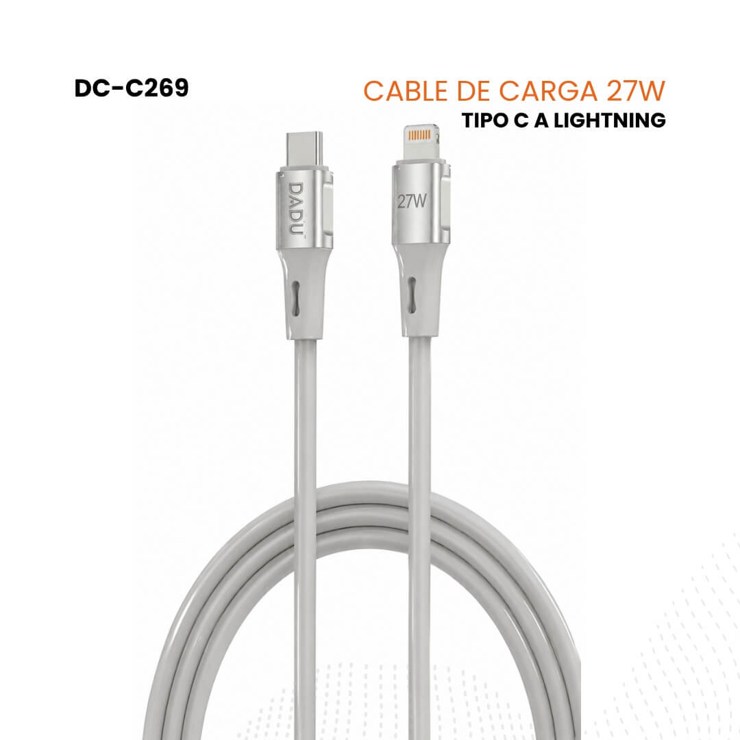 Cable USB-C a Lightning 27W Carga Rápida