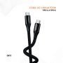 Cable USB-C a USB-C 100W Carga Rápida Reforzado