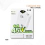 Cargador Rápido GaN 45W con Cable Tipo C a Lightning
