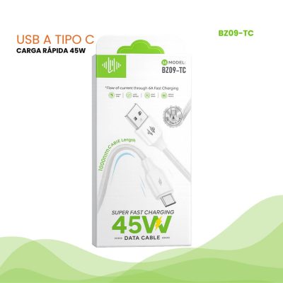 Cable Carga Rápida USB a Tipo-C 45W